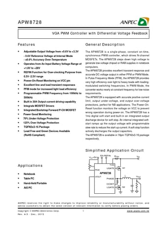  Datasheet Preview Page 1