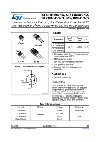  Datasheet Preview Page 1