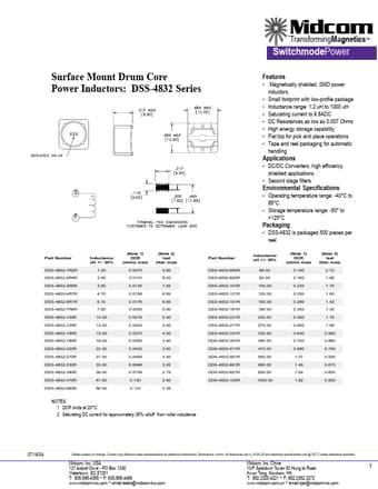  Datasheet Preview Page 1