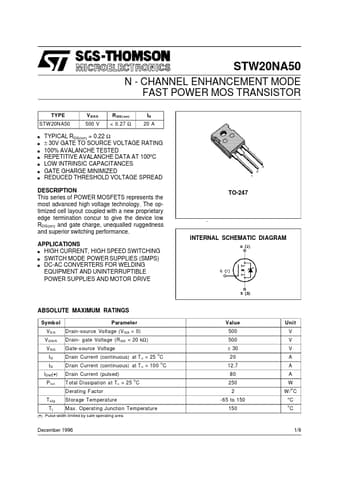  Datasheet Preview Page 1