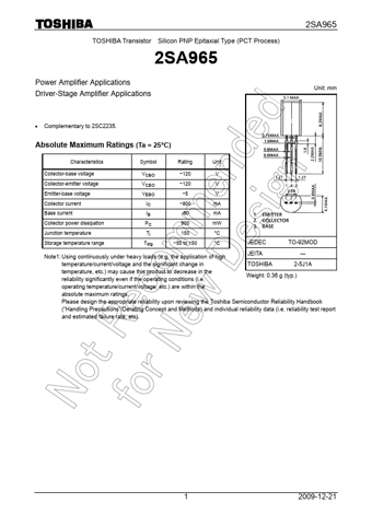  Datasheet Preview Page 1