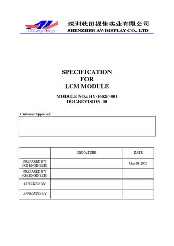 Datasheet Preview Page 1
