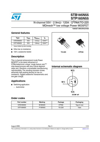  Datasheet Preview Page 1