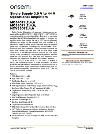  Datasheet Preview Page 1