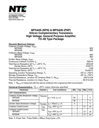  Datasheet Preview Page 1