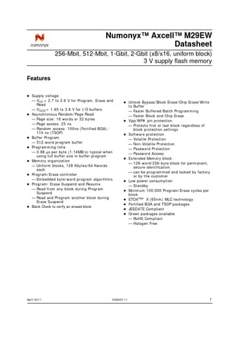  Datasheet Preview Page 1
