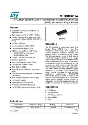  Datasheet Preview Page 1