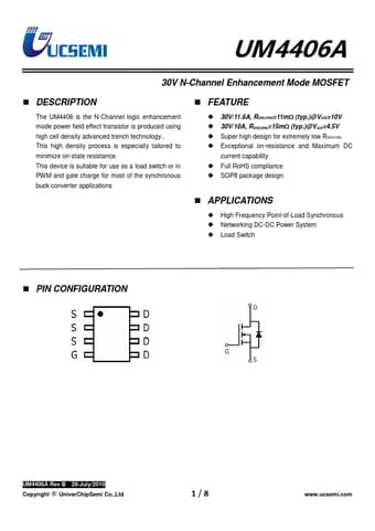  Datasheet Preview Page 1