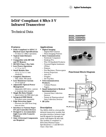  Datasheet Preview Page 1