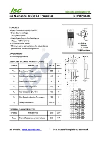  Datasheet Preview Page 1