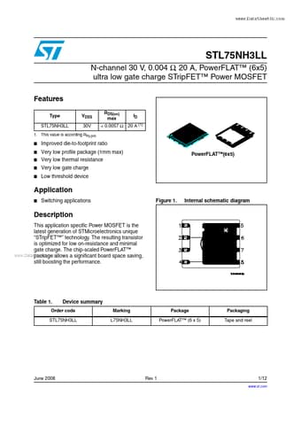  Datasheet Preview Page 1