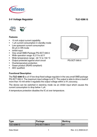  Datasheet Preview Page 1
