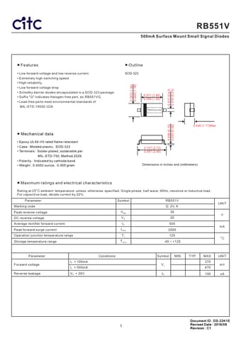  Datasheet Preview Page 1