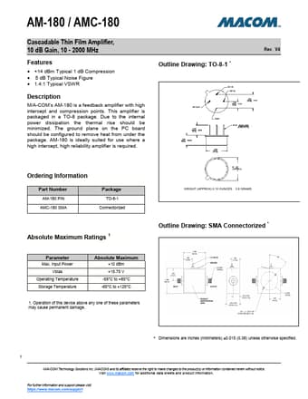  Datasheet Preview Page 1