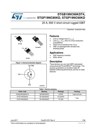  Datasheet Preview Page 1