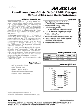 Datasheet Preview Page 1