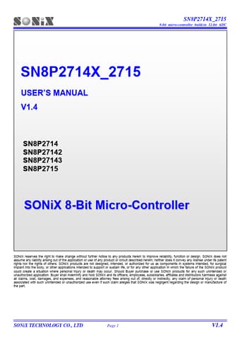  Datasheet Preview Page 1