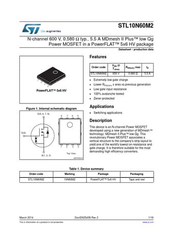  Datasheet Preview Page 1
