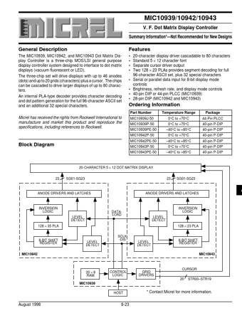  Datasheet Preview Page 1
