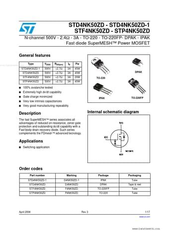  Datasheet Preview Page 1