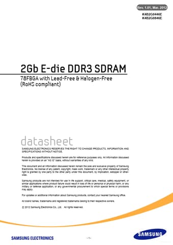  Datasheet Preview Page 1