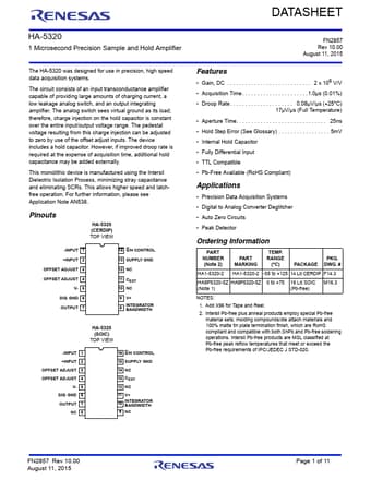  Datasheet Preview Page 1