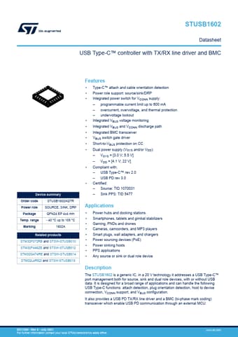  Datasheet Preview Page 1
