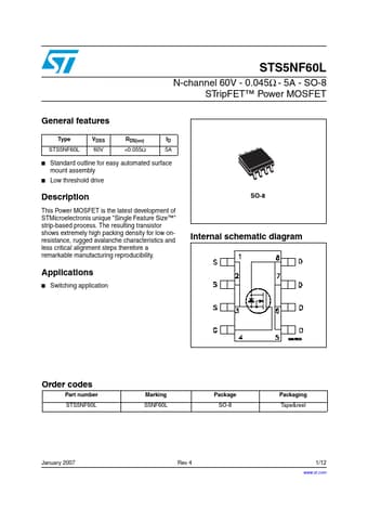  Datasheet Preview Page 1