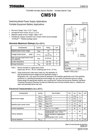  Datasheet Preview Page 1