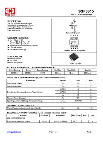  Datasheet Preview Page 1