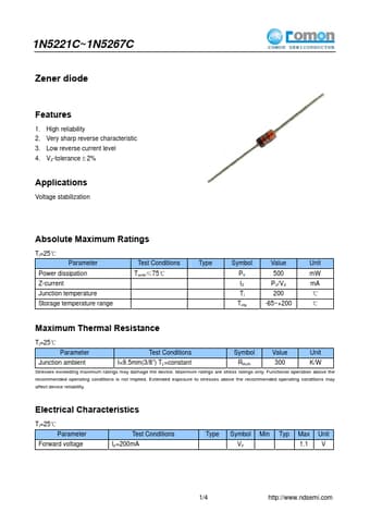  Datasheet Preview Page 1
