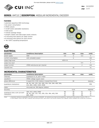  Datasheet Preview Page 1