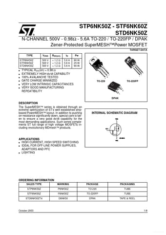  Datasheet Preview Page 1