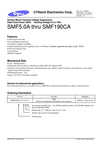  Datasheet Preview Page 1