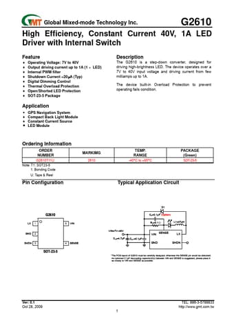  Datasheet Preview Page 1
