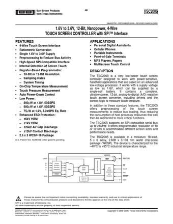  Datasheet Preview Page 1