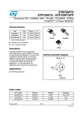  Datasheet Preview Page 1