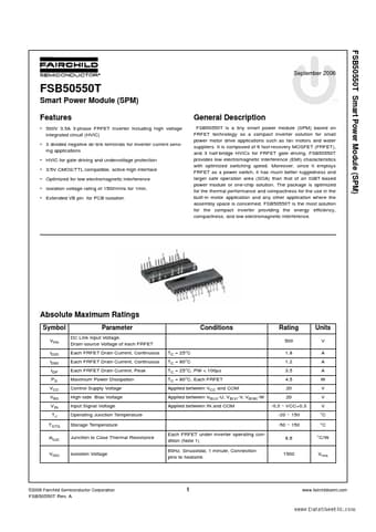  Datasheet Preview Page 1