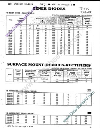  Datasheet Preview Page 1