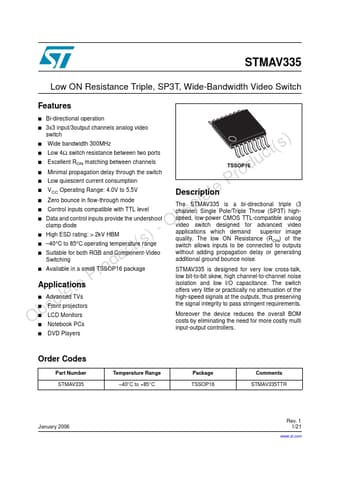  Datasheet Preview Page 1