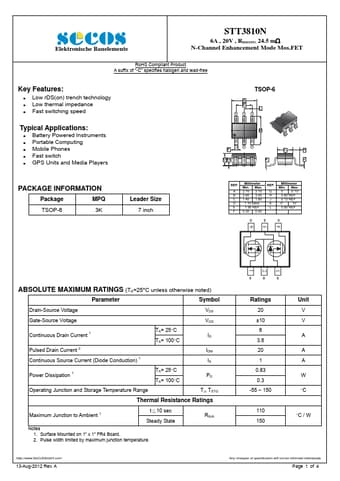  Datasheet Preview Page 1