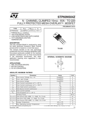  Datasheet Preview Page 1