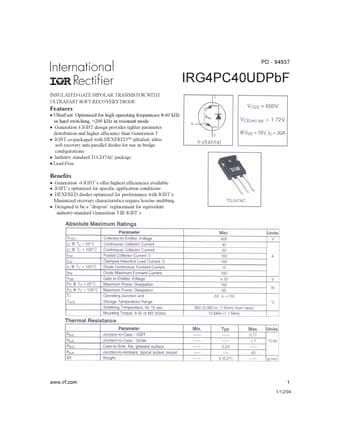  Datasheet Preview Page 1