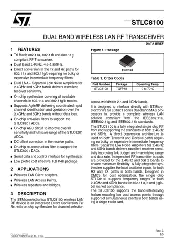  Datasheet Preview Page 1
