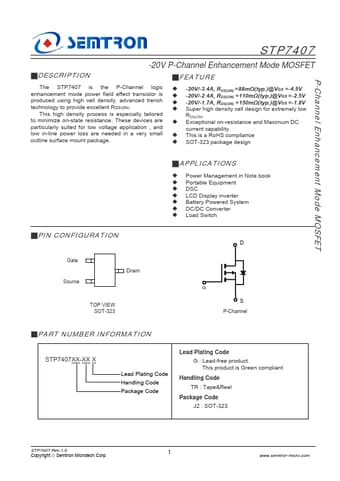  Datasheet Preview Page 1