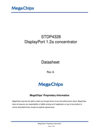  Datasheet Preview Page 1