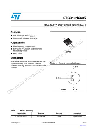  Datasheet Preview Page 1