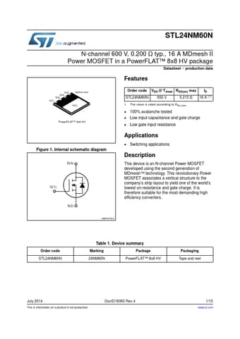  Datasheet Preview Page 1