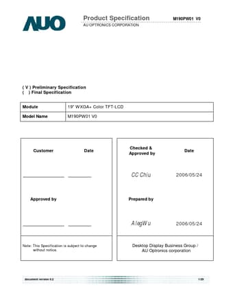  Datasheet Preview Page 1