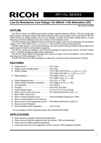  Datasheet Preview Page 1